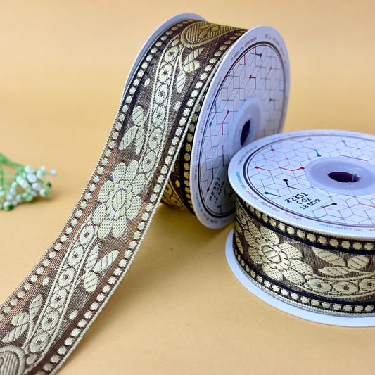 Ribbon-Black-2351-1 inch Craft ribbon-18 mtrs-Littl Ribbons