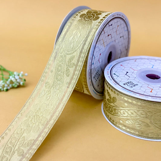 Ribbon-Ivory-2351-1 inch Craft ribbon-18 mtrs-Littl Ribbons