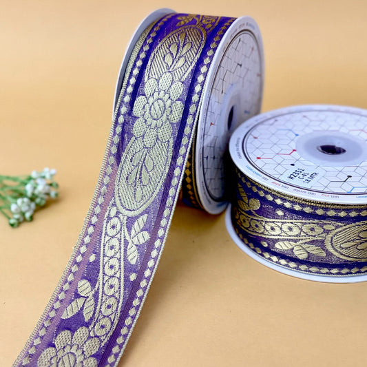 Ribbon-Purple-2351-1 inch Craft ribbon-18 mtrs-Littl Ribbons