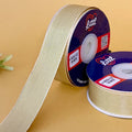 ribbon-Beige-1 inch color net metallic ribbon-Littl Ribbons