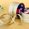 ribbon-Beige-8mm color net metallic ribbon-54 meters - 8231-Littl Ribbons