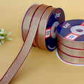 ribbon-Maroon-15mm color net metallic ribbon-36 meters - 8230-Littl Ribbons