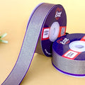 ribbon-Purple-1 inch color net metallic ribbon-Littl Ribbons